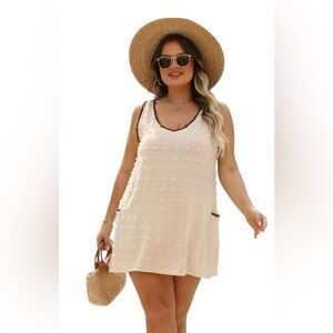 Women's Cream Swim Cover-Up